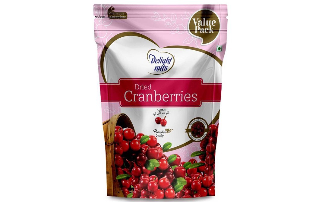 Delight Nuts Dried Cranberries    Pack  750 grams